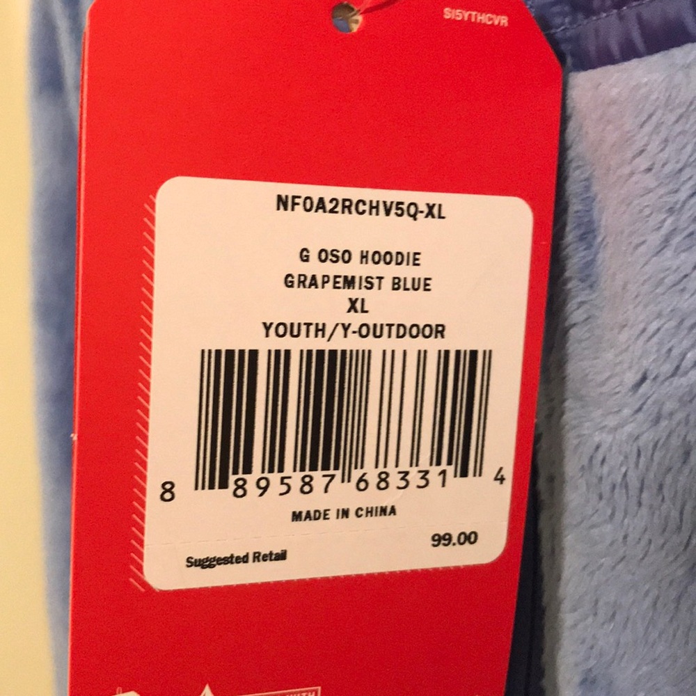 SOLD NWT Girls North Face Oso Hoodie Jacket XL $99 - Picture 5 of 8